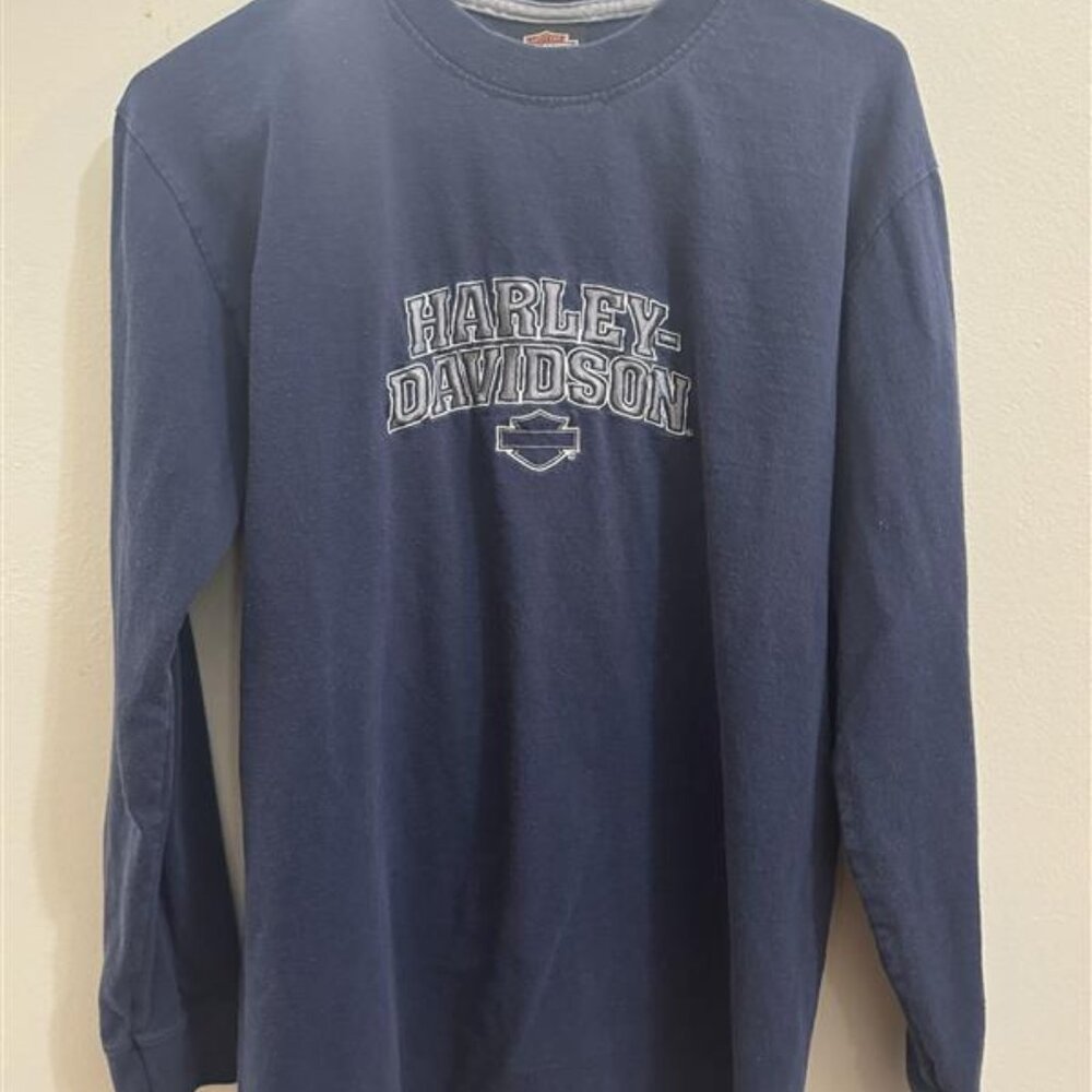 Harley-Davidson Long Sleeve Blue T-Shirt